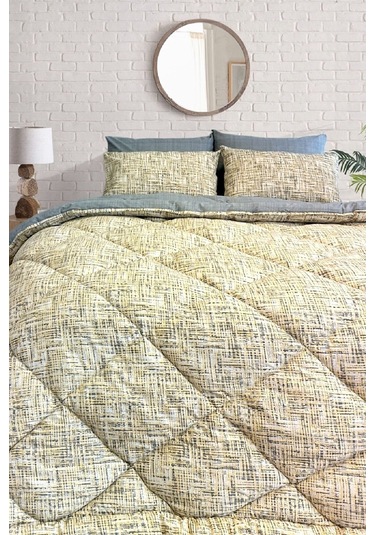 Lux Uyku Seti-tek Kişilik-lastikli Çarşaflı 2yastık Kılıflı-özel Çantada Active Sarı