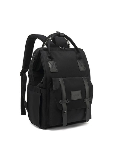 Çok Fonksiyonlu Usb Anne Ve Bebek Çantası - Siyah Beyaz - Siyah