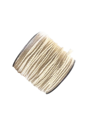 Suntek Twisted %100 Pamuk İp Ağartılmış Doğal Beyaz