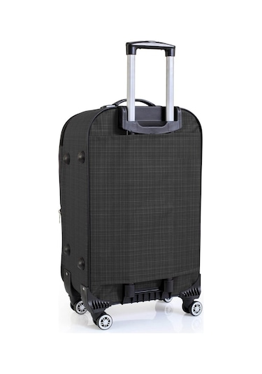 Gedox Büyük Ve Orta Boy Valiz Seti 4 Teker Kumaş Valiz Antrasit 1