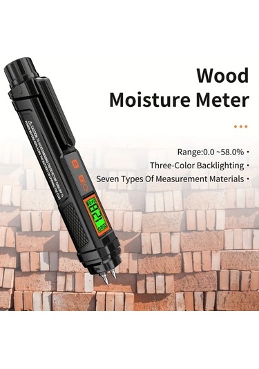 Boatshop1 Aicevoos Dijital Ahsap Nem Olcer Igneli Su Kacagi Dedektor Modu N2 0 58 Arka Aydinlatmali Lcd Ekran Sicaklik Prob Test Cihazi