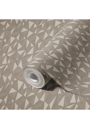 Adawall Omega 23204-4 Çizgili Modern Geometrik Desenli Düz Sade Duvar Kağıdı