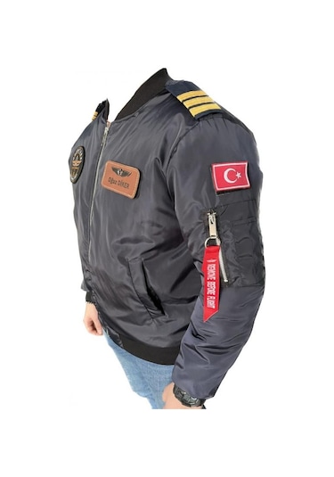 Crew Turk Mng91l Bomber Pilot Montu Kumas Lacivert Lacivert