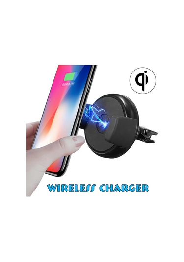 Sevimlilik Qi Kablosuz Araç Hava Firar Dağı Hızlı Şarj Cihazı Cep Telefonu Için Dock Montaj Tutucu
