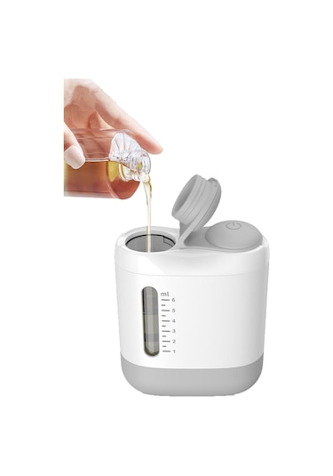 Leezsing Elektrikli Yağ Aplikatörü Tarak Saç Derisi Bakım Masaj Başlığı Rahatlatıcı Aletler Beyaz