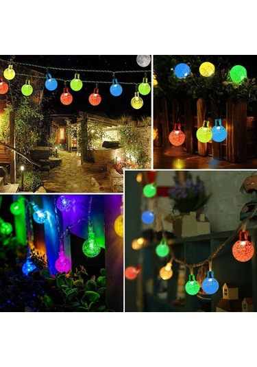 Xindoker Güneş Enerjili Bahçe Işıkları - 50 Led 7m Işık Süreci, 8 Modlu Ip65 Su Geçirmez, Dışarı/içeri Dekoratif Fenerler, Parti Ve Festivaller İçin