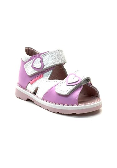 Tuğba Ortopedi 2356 Kız Bebe Korseli Sandalet Lila/beyaz Beyaz - Lila