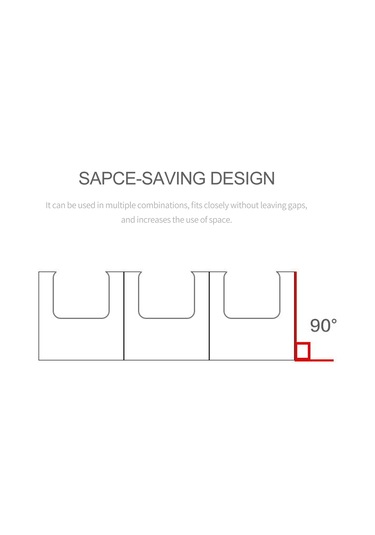 Geeksen "pratik Mutfak Düzenleyici - U Şekilli Geniş Ağızlı Plastik Saklama Kabı" Diğer