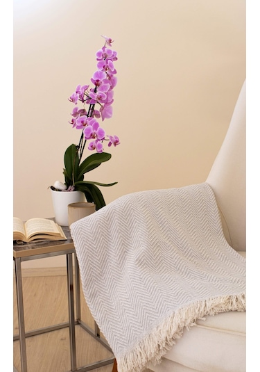 Tabu Home Dokuma Cozy Comfort Gri Tv Örtüsü