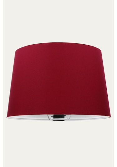 Bordo Konik Başlık Abajur Şapka Kumaş Çap 35 Cm A880 Bordo