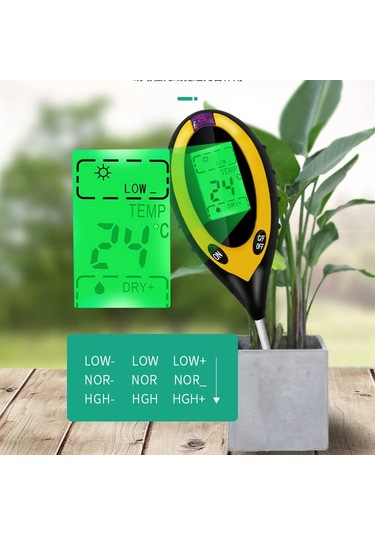 Irfora 4in1 Dijital Toprak Analiz Cihazı Çok Fonksiyonlu Toprak