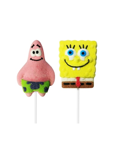 Relkon Lisanslı Sponge Bob Square Pants Marshmallow Lolipop 12 x 45 G