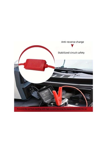 Xuweiwei Marş Güç Klipsi 1 Set Acil Durum Araba Pil Başlatıcısı Dayanıklı Klipsler Sönük Zayıf Pil İçin Şarjsız Güç Kaynağı
