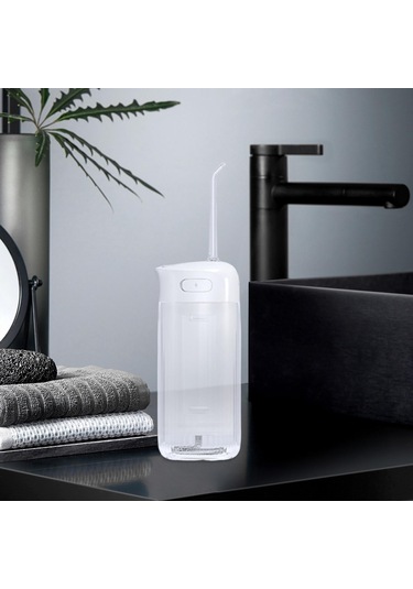 Suntek Elektrikli Diş İpi Taşınabilir Fildişi-beyazı