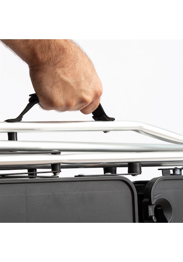 Funky Chaırs Portatif Katlanabilir Alüminyum Kamp Mutfak Standı Gri