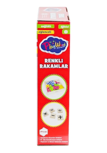Ony-401 Ahşap Renkli Rakamlar 26 Parça -onyıl Oyuncak