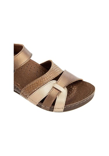 Muya Rhoas 33218-187 Anatomik Taban Kadın Sandalet Bronz 36-40 Bronz