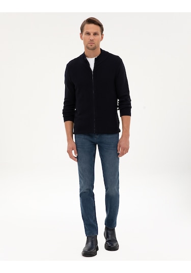 Pierre Cardin Erkek Lacivert Hırka Triko 50317341-vr033 Lacivert