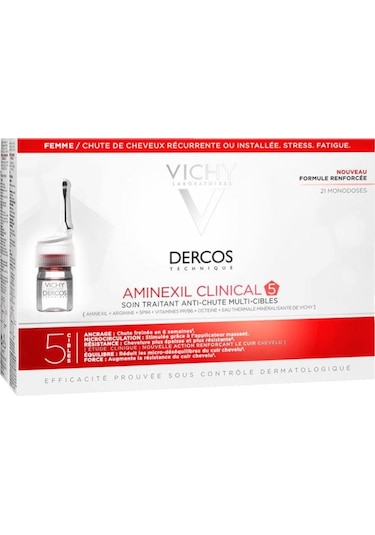 Vichy Dercos Aminexil Clinical 5 Kadın Serum 21 x 6 ML