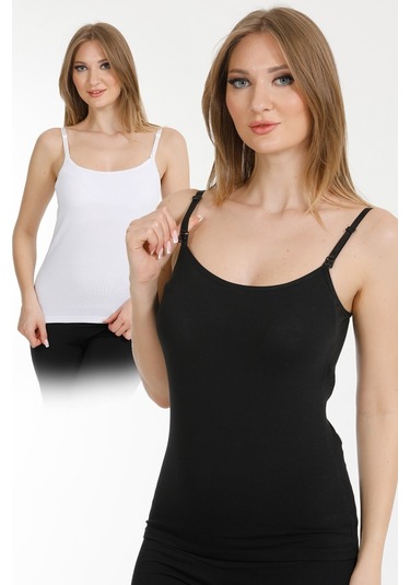 2li Hamile Emzirme Atleti Siyah-beyaz Siyah - Beyaz