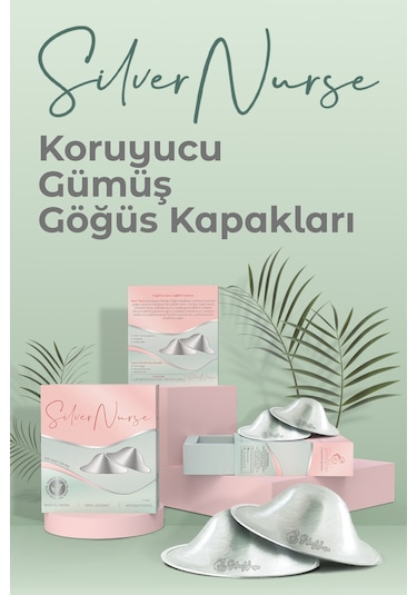 SilverNurse Koruyucu Gümüş Göğüs Ucu Kapakları