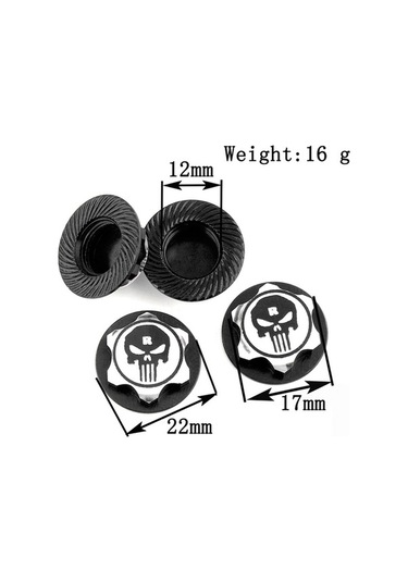 Didadodo Traxxas X-maxx Summit 1/8 Rc Araçlar İçin 4 Adet Metal Kaymaz Jant Somunu