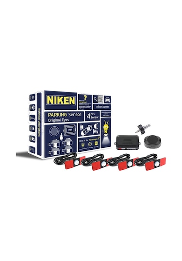 Niken Araç Geri Park Sensörü Oem Göz Model Ses İkazlı Beyaz Niken