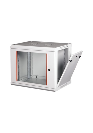 Lande - 9u 19" Duvar Tipi Rack Kabinet Genişlik: 600 Mm Derinlik: 450 Mm Açık Gri Demonte