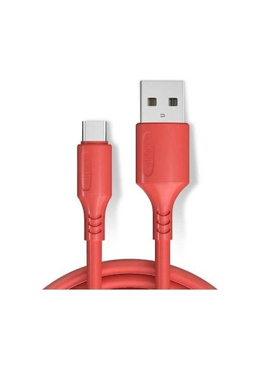 Willowhaven 3a Hızlı Şarj Type-c Kablosu - Güvenli Ve Dayanıklı Kırmızı