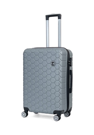 Reymond Luggage Altıgen Abs Seyahat Valizi, Orta Boy Gri