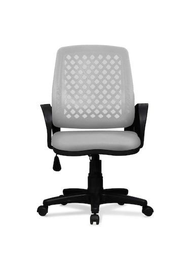 Ev Ve Ofis Çalışma Sandalyesi Bilgisayar Ve Sekreter Koltuğu Petek Model Gri