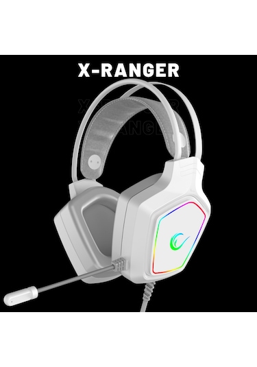 X-ranger Beyaz 7.1 Rgb Usb Mikrofonlu Oyuncu Kulaklığı Profesyon
