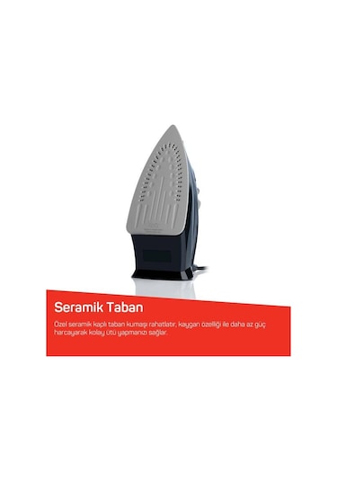Arzum Felix FL663 2400 W Liena Seramik Tabanlı Ütü Siyah