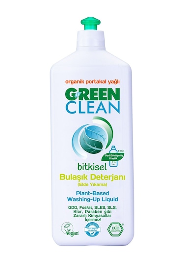 Green Clean Bitkisel Bulaşik Deterjani 730 Ml.
