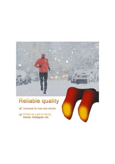 Willowhaven Erkek Kadın İçin Elektrikli Isıtmalı Pil Çalışan Kış Sıcak Siyah Çoraplar Siyah