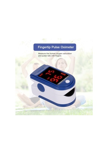 Vkemall Pulse Oksimetre Parmak Ucu Nabız Oksimetresi Mini Spo2 Monitörü Oksijen Doygunluk Monitörü Nabız Mavi