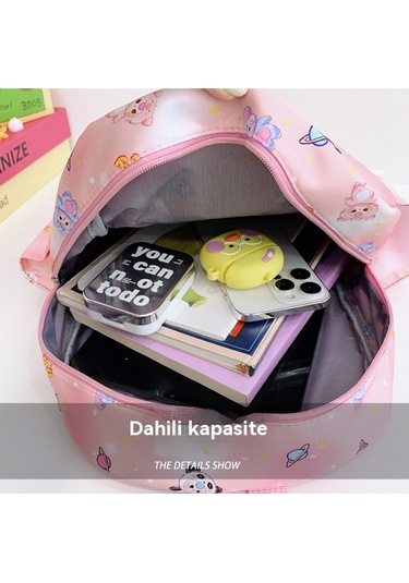 Sevimli Karikatürlü Sırt Çantası, Anaokullu İçin Hafif Ve Büyük Kapasiteli Blue