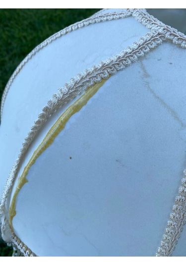 Melek Figürlü Antika Abajur 65 CM Hafif Kusurlu