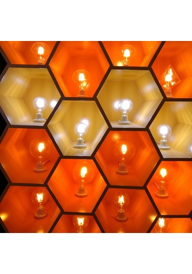 G45 E27 4w Retro Karartma Led Filament Ampul Beyaz