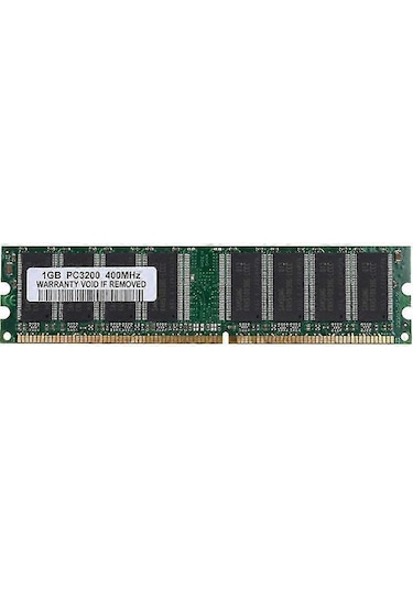 Wezone 2 Adet 1gb Ddr1-400mhz Masaüstü Bellek Modülü, Pc3200, 184 Pin, Cl3, Yeşil