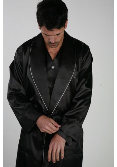 Ancelo 333 Saten Pijama Takım Ve Robdöşambr 3Lü Damat Çeyiz Set