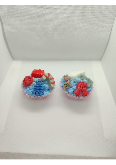 Yılbaşı Temalı Muffin Mum