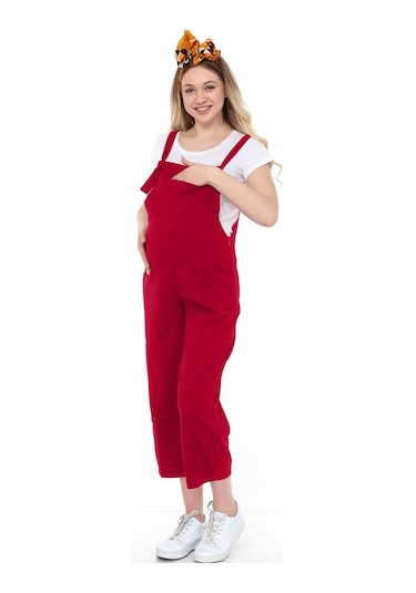 Luvmabelly Myra6107 - Bordo Hamile Salopet-bordo