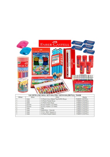 Faber Castell Okul Kırtasiye Seti