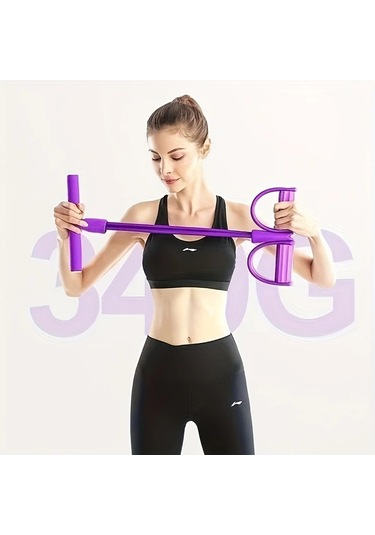 Willowhaven Mavi 4'lü Yoga Direnç Lastiği - Esneme Kol Bacak Karın Antrenmanı Mavi