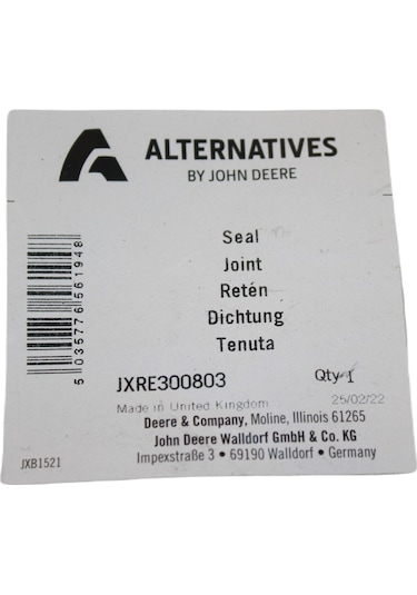 John Deere RE300803 Conta - 8130, 8370R, 9470RX, S690, T660