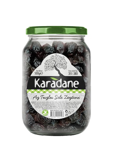 Karadane Doğal Az Tuzlu Sele Zeytin 500 G