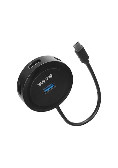 S-link Swapp Sw-u340 4 Port Usb 3.0 Gri Type-c Hub