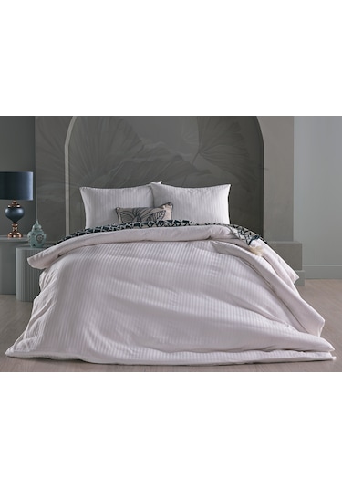 Saten Artline Nevresim Takımı Çift King Size - Beyaz