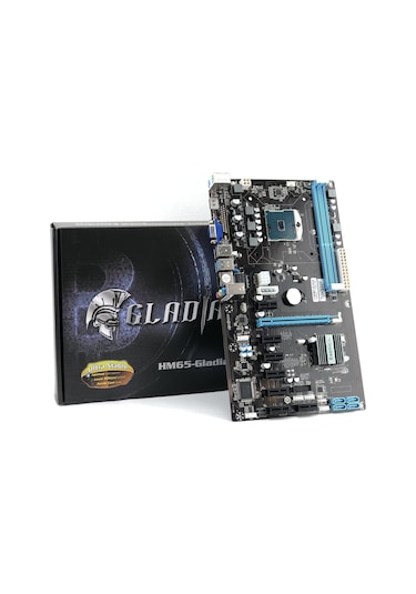 Esonic Gladiators Combo Intel Celeron Işlemcili HM65 8 PCI 1600 MHz DDR3 Soket 988 ATX Mining Anakart